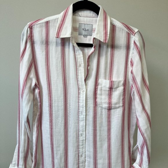 Rails pink striped button down | size S - Picture 1 of 5